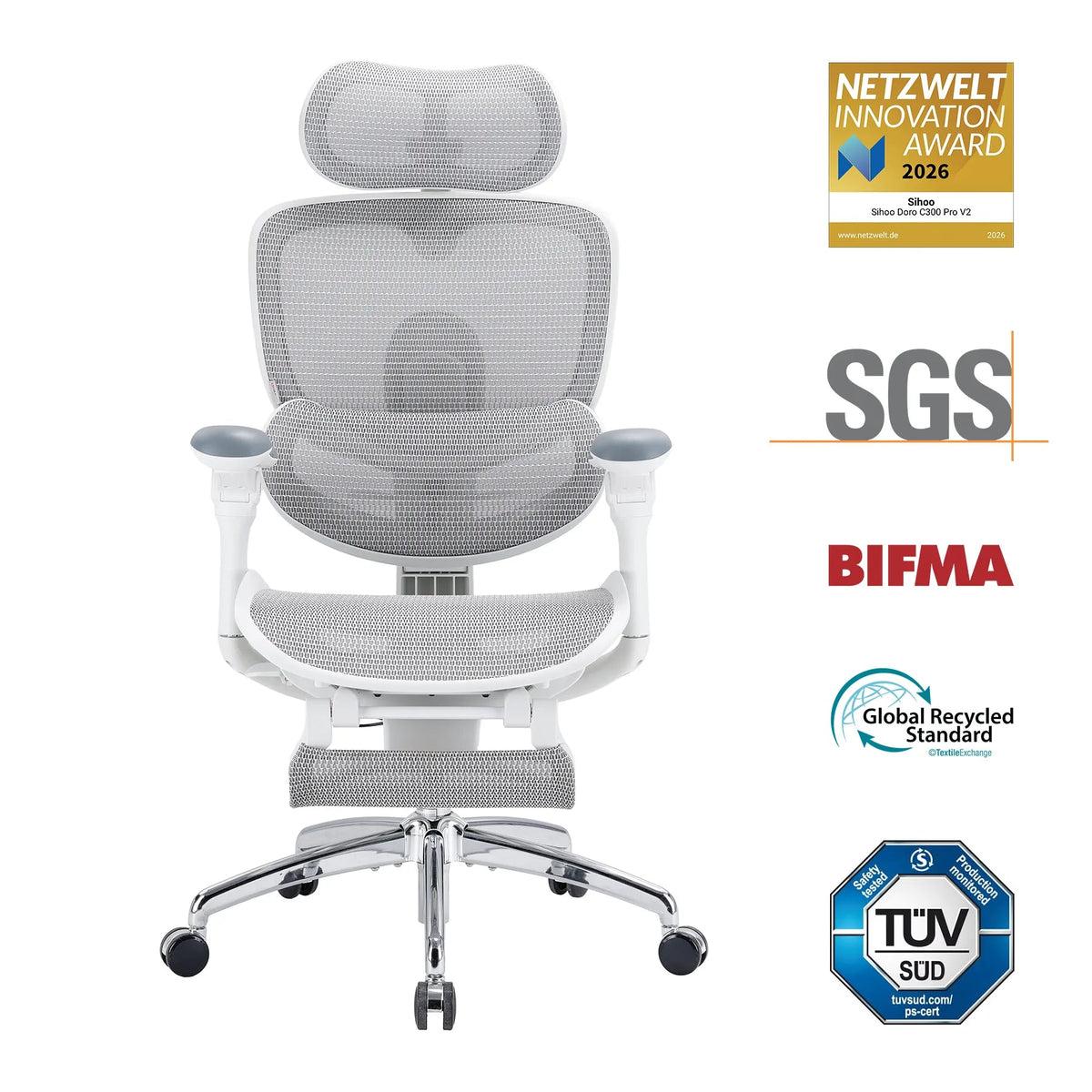 Sihoo Doro C300 Pro V2 Full-Body Adaptive Ergonomic Chair